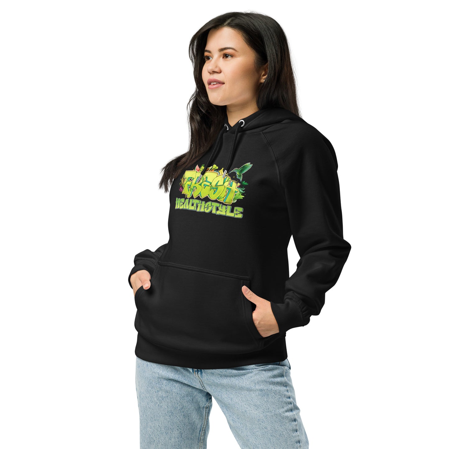 7 Unisex Fresh eco raglan hoodie